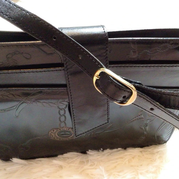 Real Leather Bag Chain Rope Link Belt Print Tool Made Italy Vero Cuoio Fancy RL - Picture 4 of 9